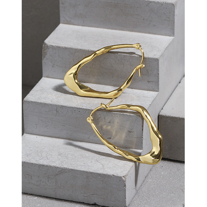 Organic Irregular Hoop Earrings – wholesale hoop earrings