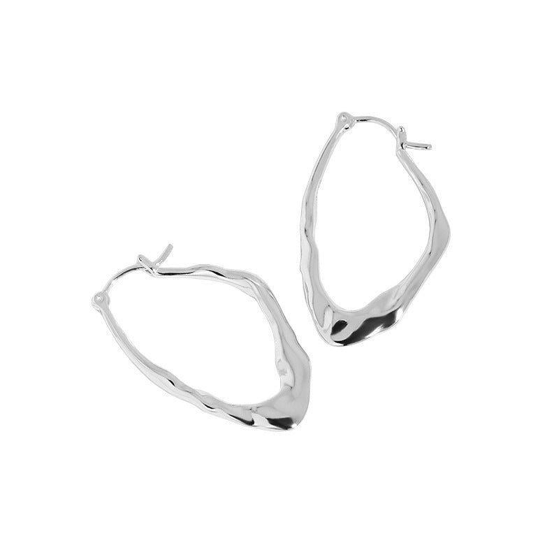 Organic Irregular Hoop Earrings – image 6