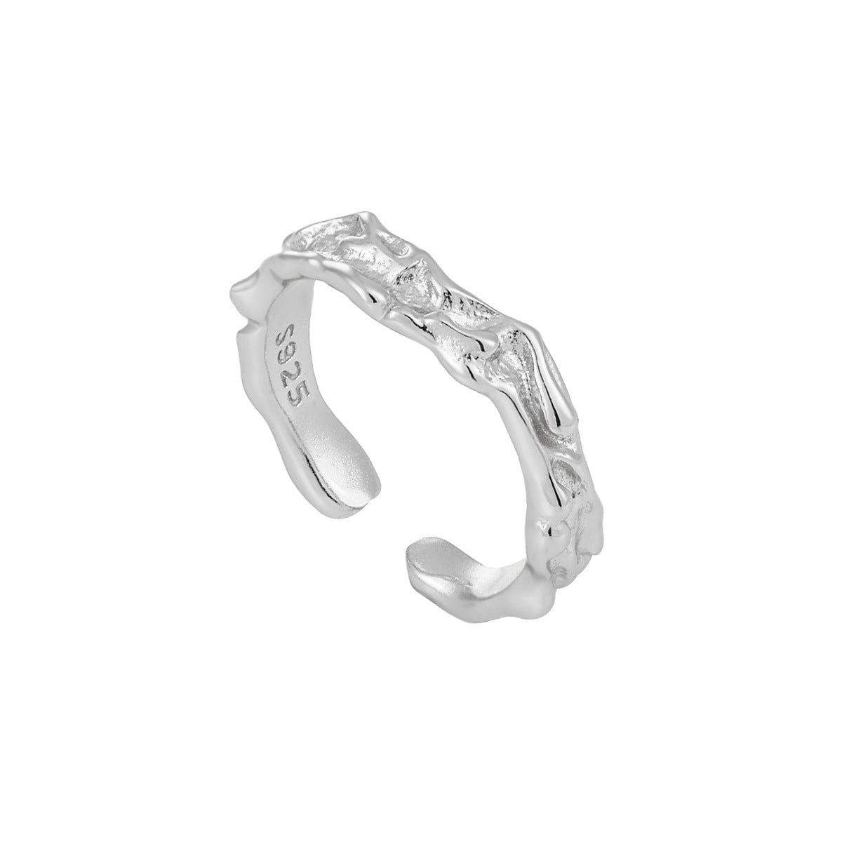 Organic Openwork Molten Statement Ring – image 8