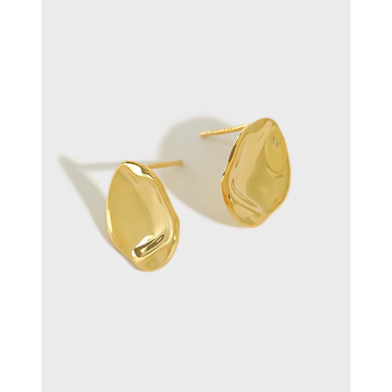 Organic Molten Stud Earrings