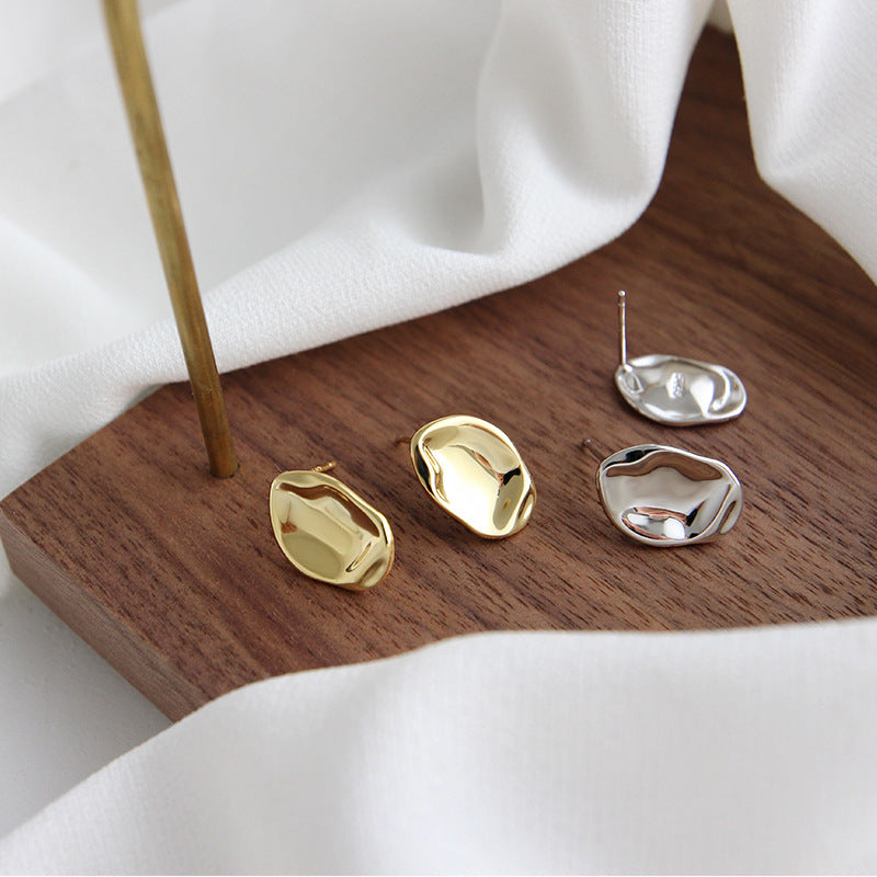 Organic Molten Stud Earrings – stud earrings in bulk