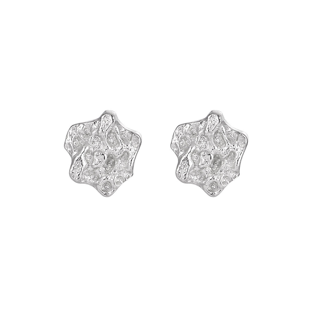 Organic Molten Texture Stud Earrings – image 6