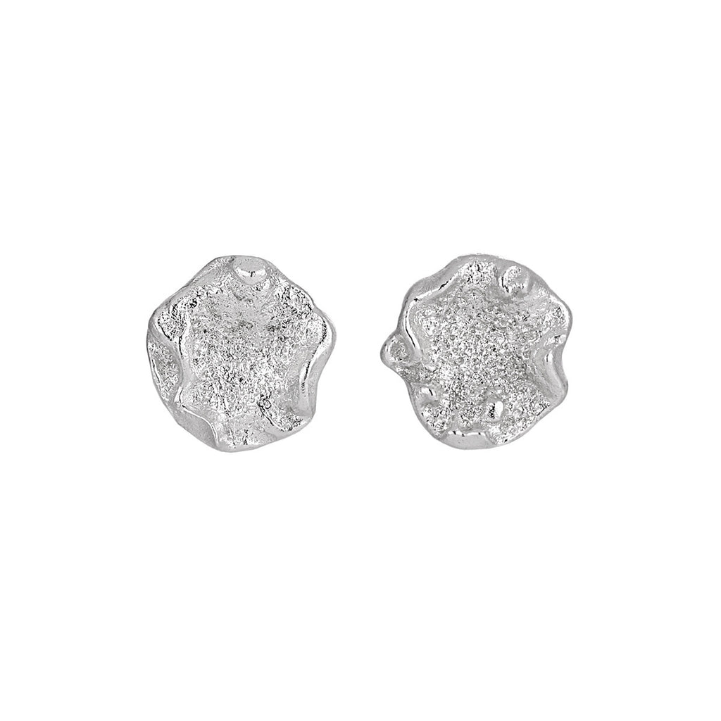 Organic Molten Texture Stud Earrings – image 8