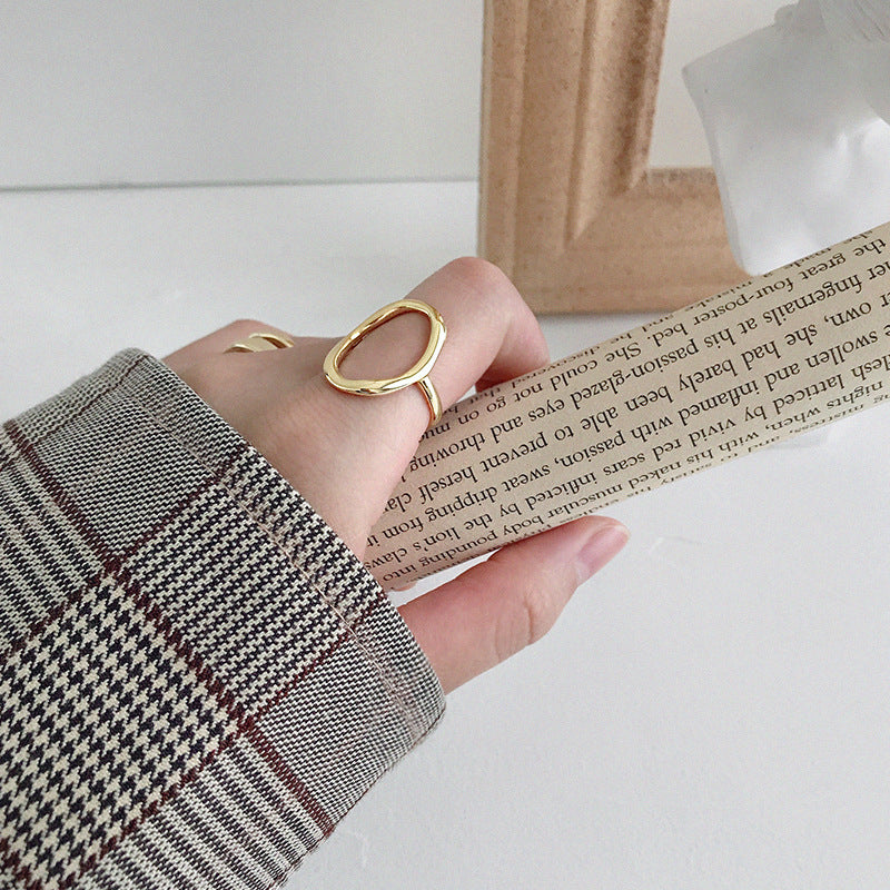 Geometric Irregular Hollow Ring – image 4