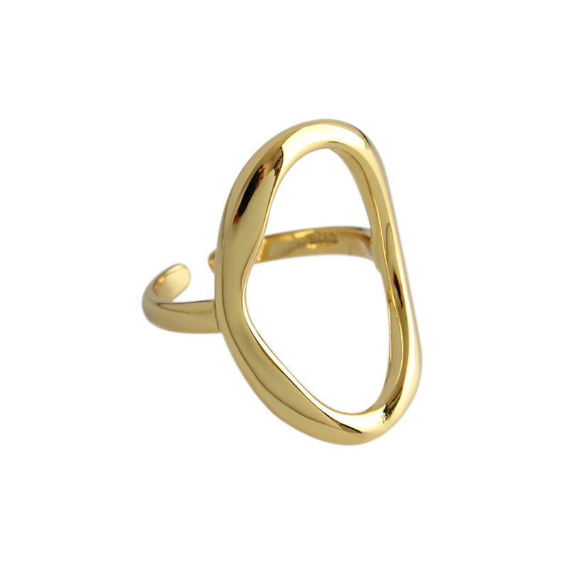 Geometric Irregular Hollow Ring – image 5