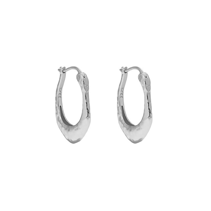 Organic Teardrop Hoop Earrings YCE1001 – image 6