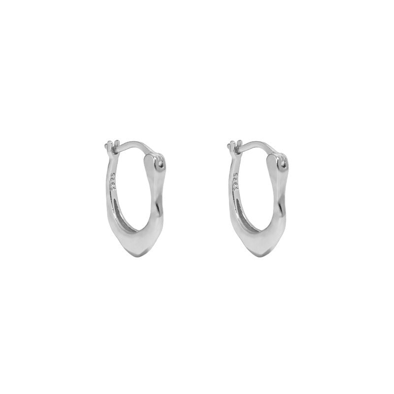 Organic Teardrop Hoop Earrings YCE1001 – image 8