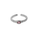 Rhodium Plated [pink stone] / Opening adjustable