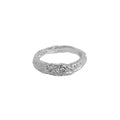 Organic Two-Stone Textured Ring – image 5