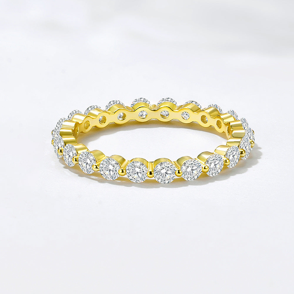 Oval Solitaire CZ Wedding Ring Set – image 7