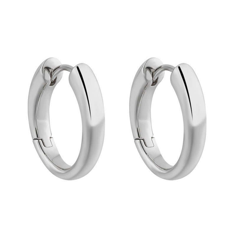 Oval Hoop Earrings 8/10/12mm – image 10