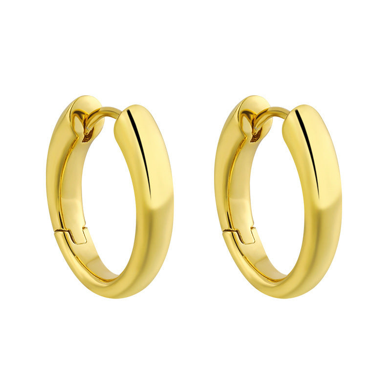 Oval Hoop Earrings 8/10/12mm – image 11