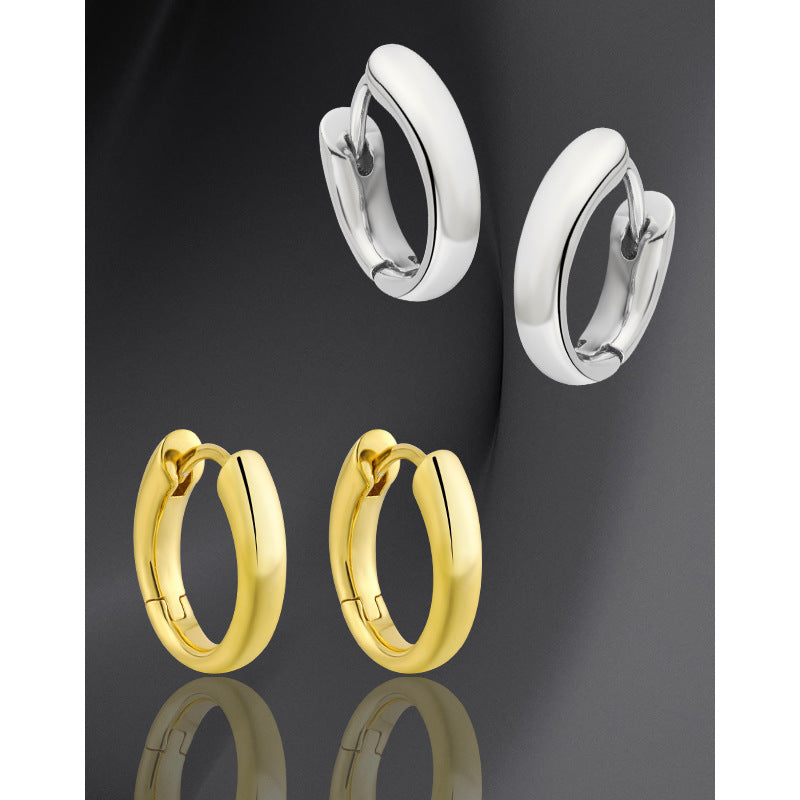 Oval Hoop Earrings 8/10/12mm – earring hoops in bulk
