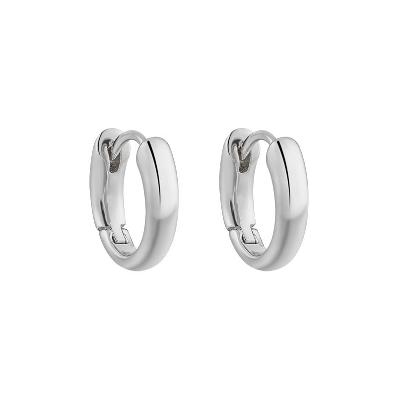 Oval Hoop Earrings 8/10/12mm – image 6