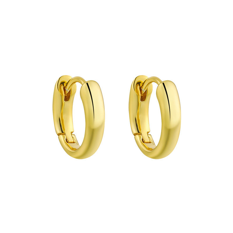 Oval Hoop Earrings 8/10/12mm – image 7
