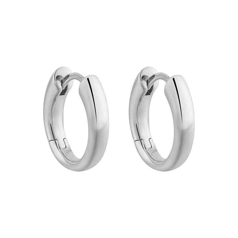 Oval Hoop Earrings 8/10/12mm – image 8