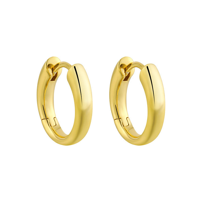Oval Hoop Earrings 8/10/12mm – image 9