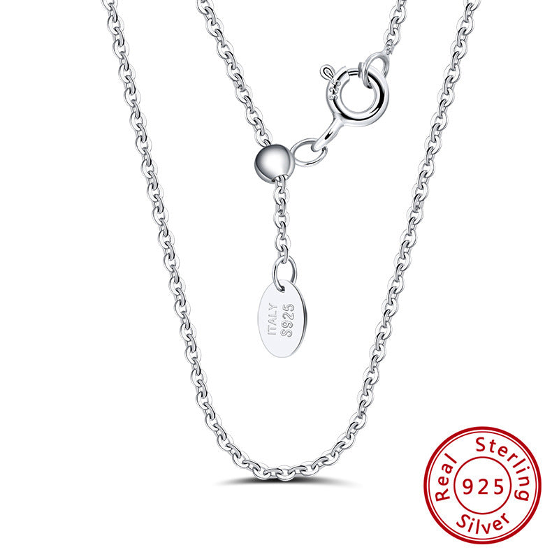 Oval Link Chain Necklace 1.2mm – image 4