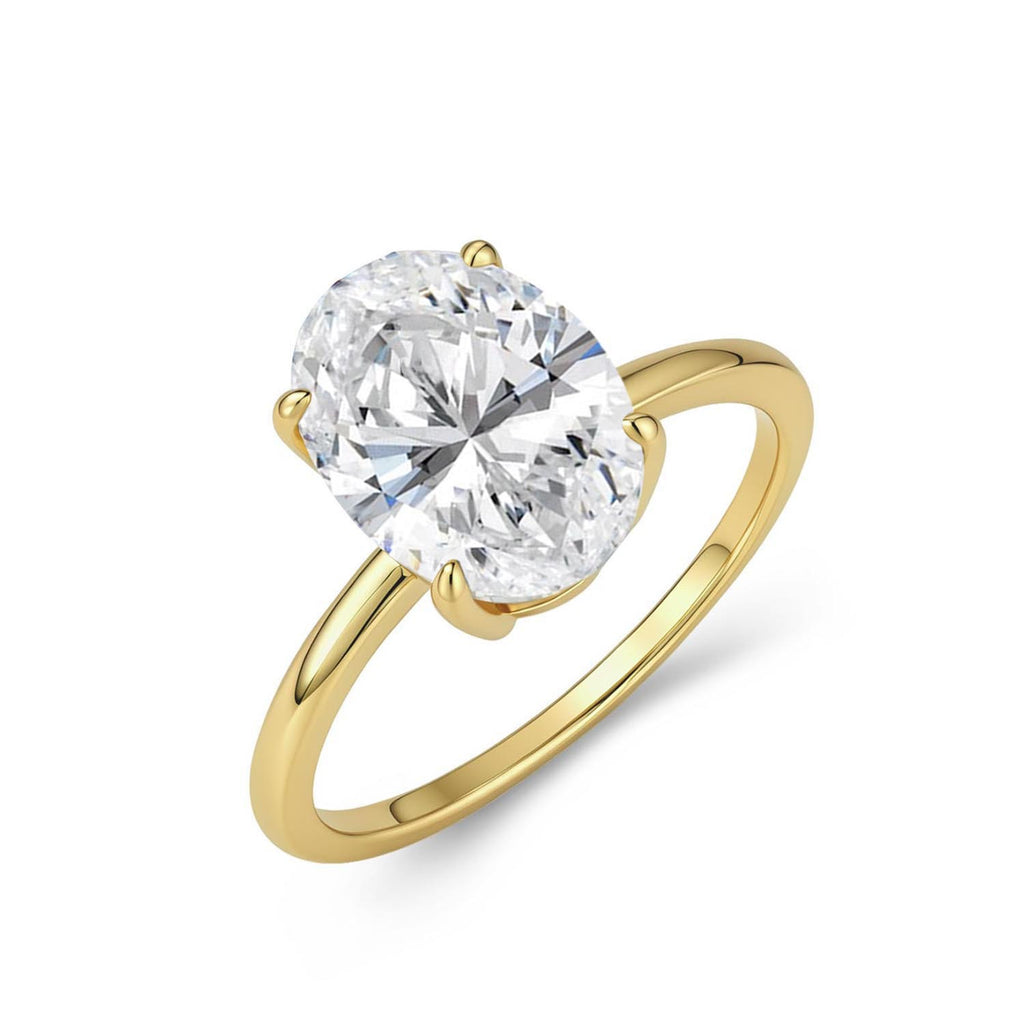 Oval Moissanite Solitaire Ring – wholesale moissanite rings