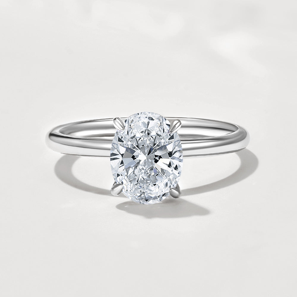 Oval 2-Carat Moissanite Solitaire Ring – wholesale moissanite rings