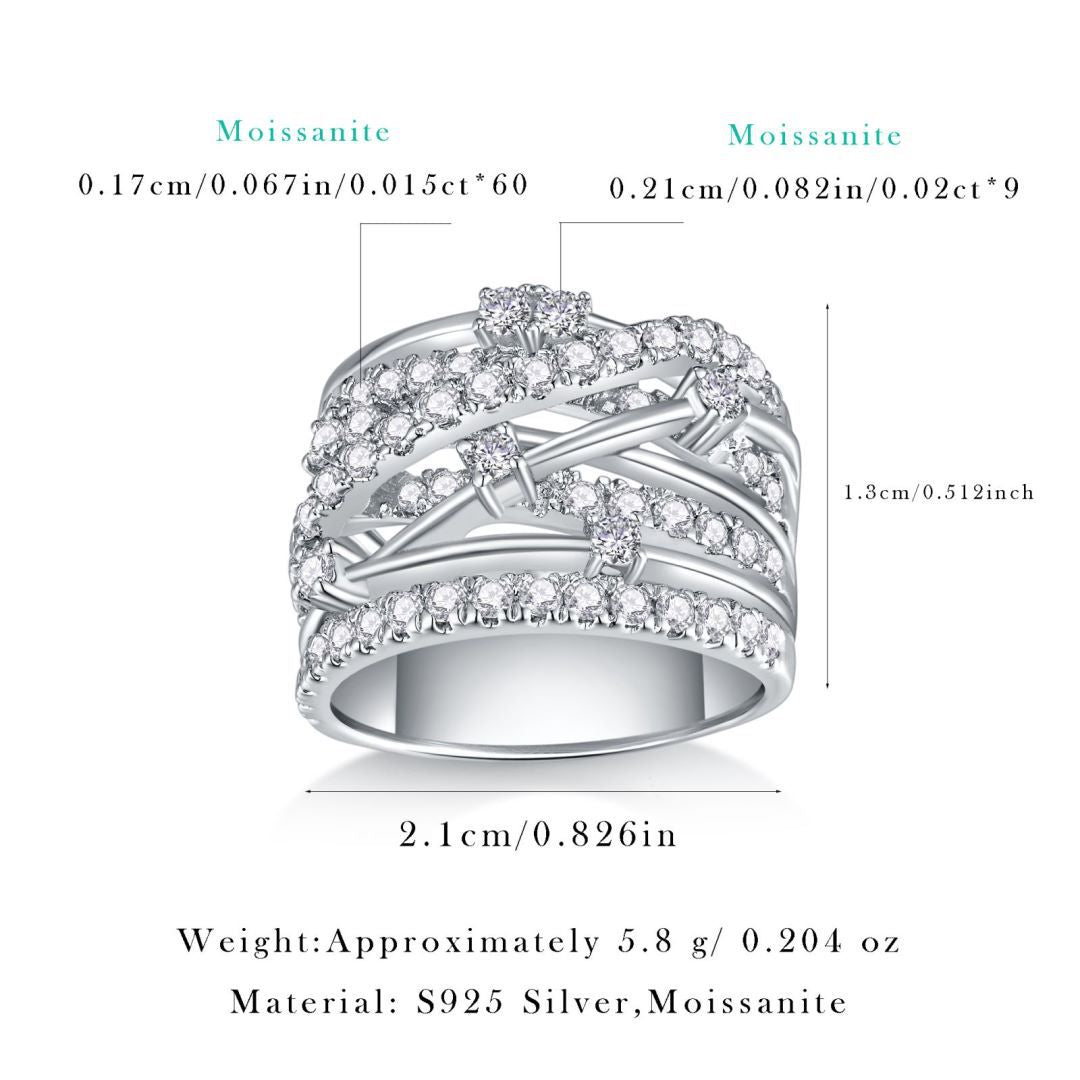 Oversized Moissanite Ring – image 4