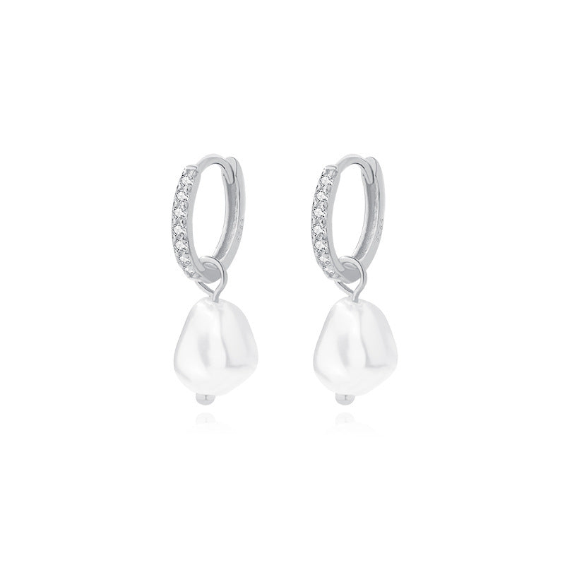 Pearl and Zircon Earrings – image 5