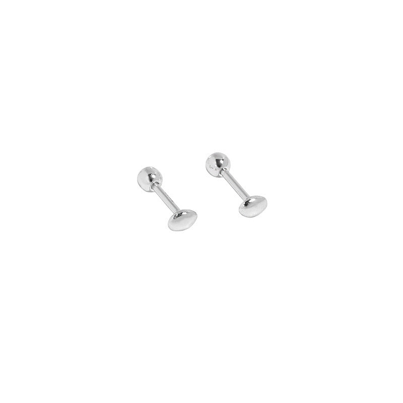 Organic Pebble Ball Back Stud Earrings – image 10