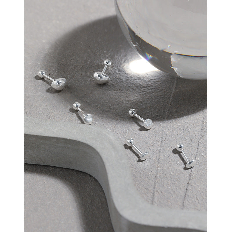 Organic Pebble Ball Back Stud Earrings – stud earrings in bulk
