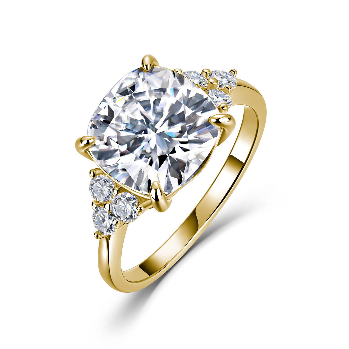 Square Moissanite Engagement Ring – image 4