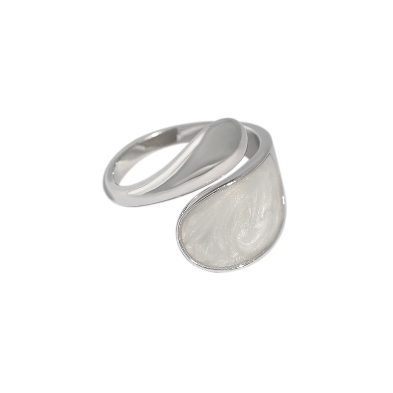 Pink Resin Teardrop Open Ring – image 5