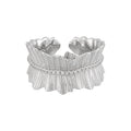 Textured Pleated Fan Open Ring – image 5