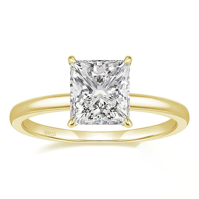 Princess Cut CZ Solitaire Ring – image 7