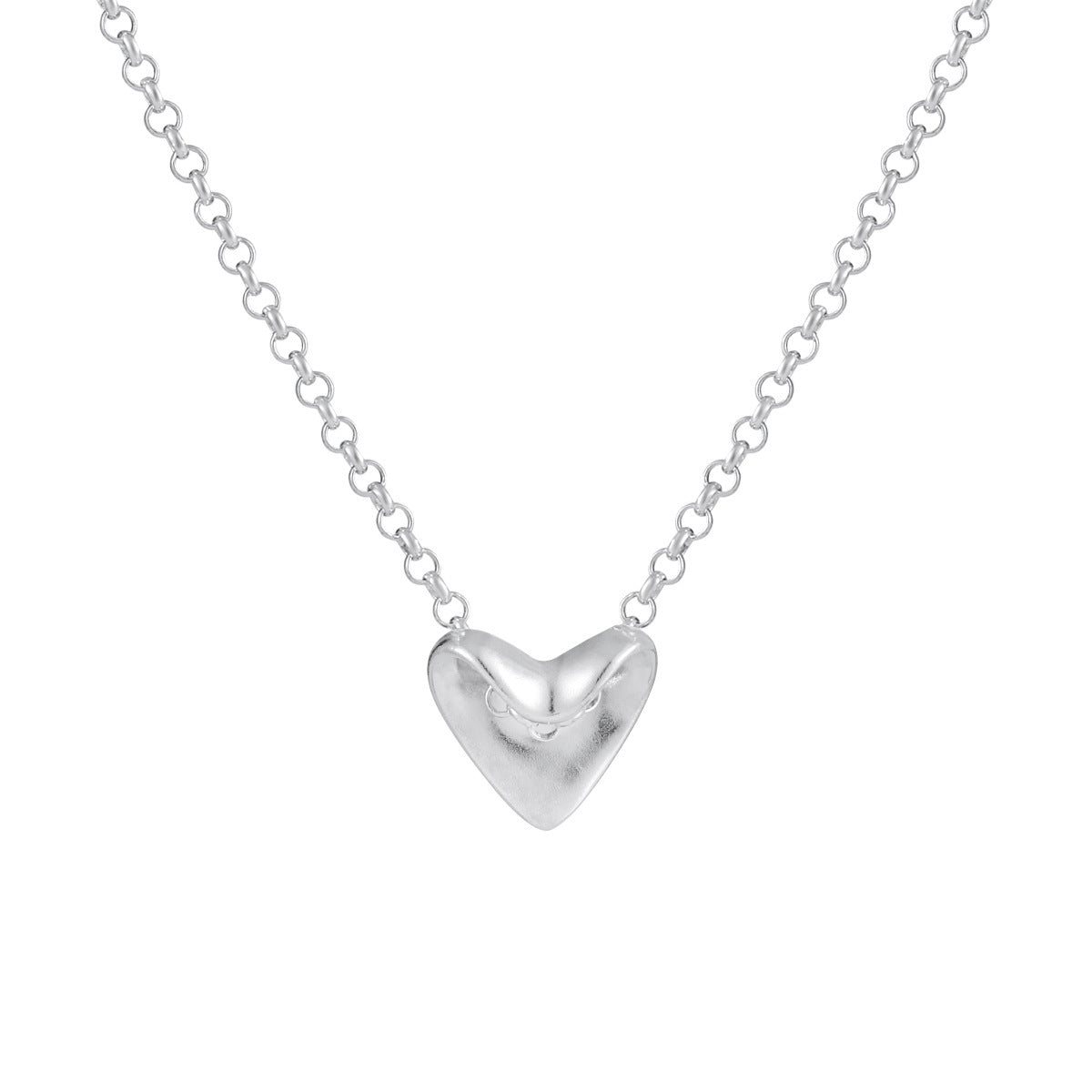 Sculptural Puffy Heart Jewelry Set – image 6