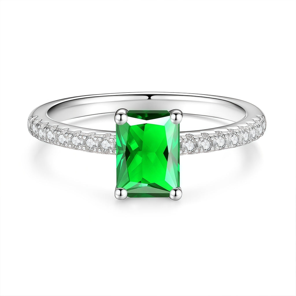 Rectangular Moissanite Ring – image 11