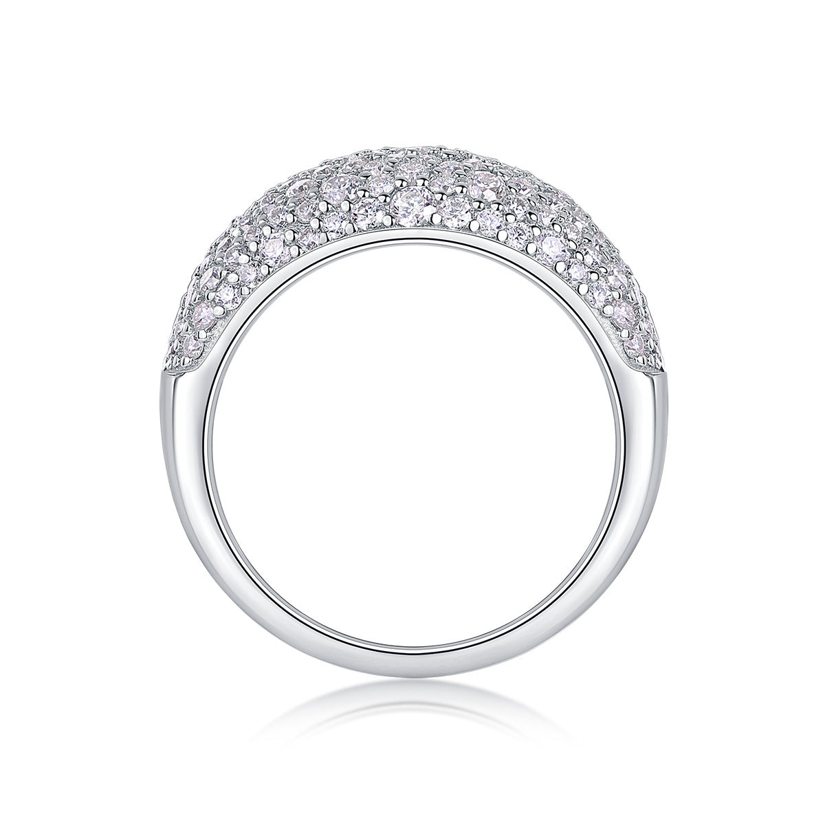 Ring Fully Paved With Moissanite – image 4