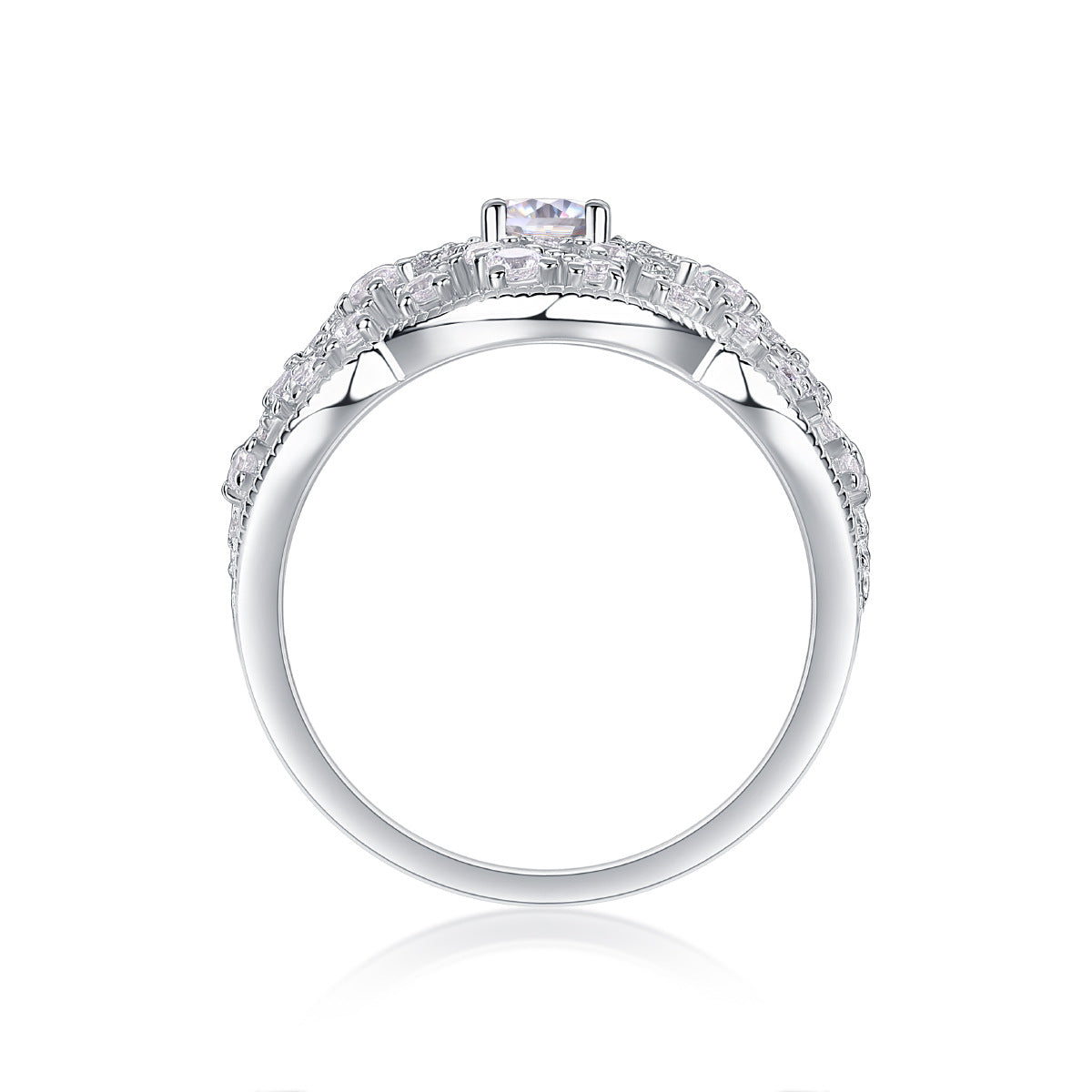 Ring with 4x6mm Moissanite – detail view 3