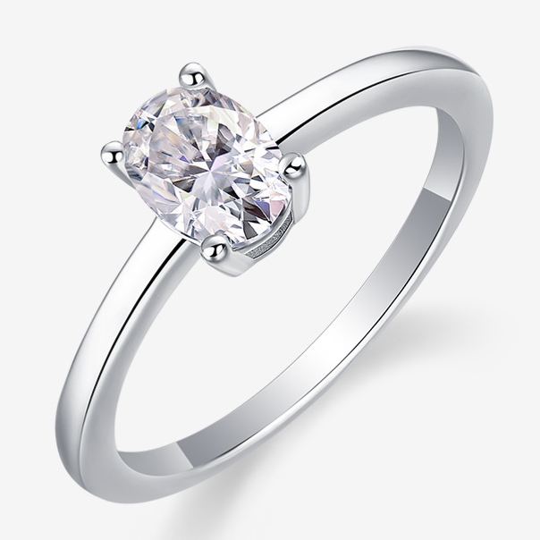 Ring with Fancy-Cut Moissanite – detail view 3