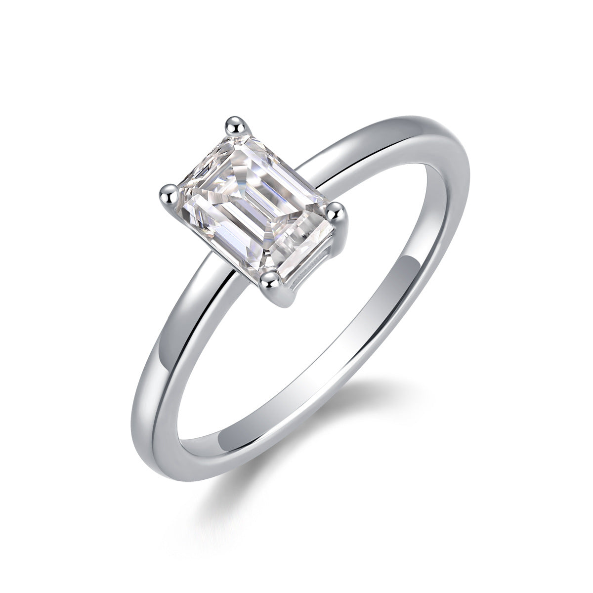 Ring with Fancy-Cut Moissanite – image 5