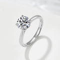 Classic Round Moissanite Solitaire Ring – image 7