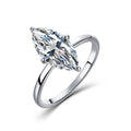 Marquise Cut Four-Claw Moissanite Ring – wholesale moissanite rings