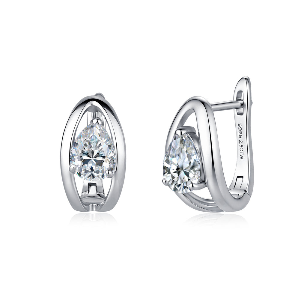 Pear-Shaped Moissanite Earrings – wholesale moissanite jewelry