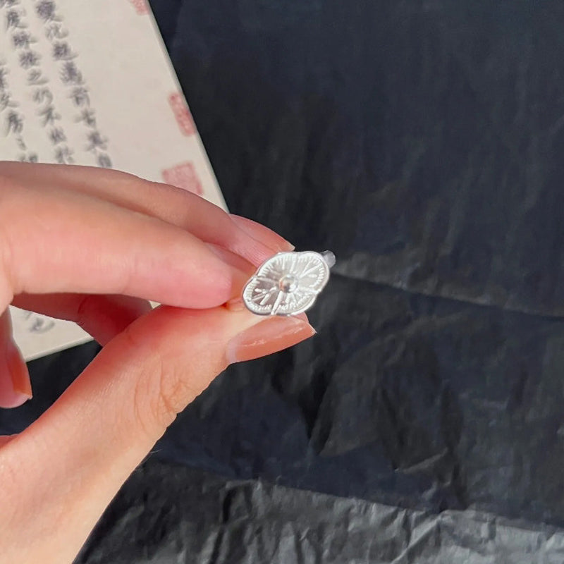 Floral Open Ring – wholesale silver rings