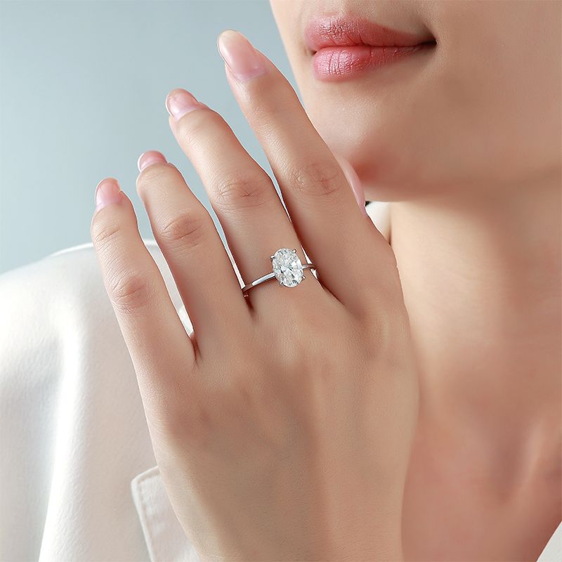 Oval Moissanite Ring – wholesale moissanite rings
