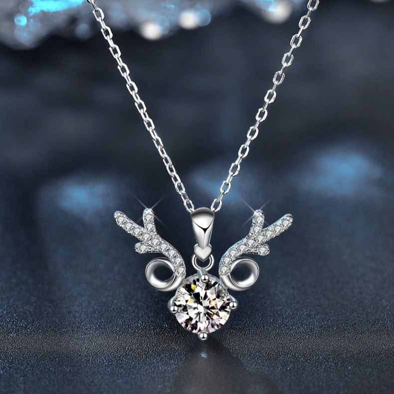 Moissanite Antler Necklace – wholesale moissanite jewelry