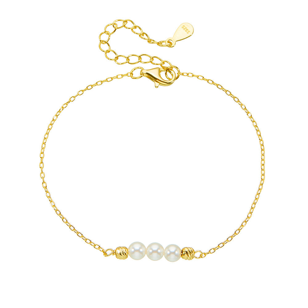 Bead and Shell Pearl Bracelet – image 5