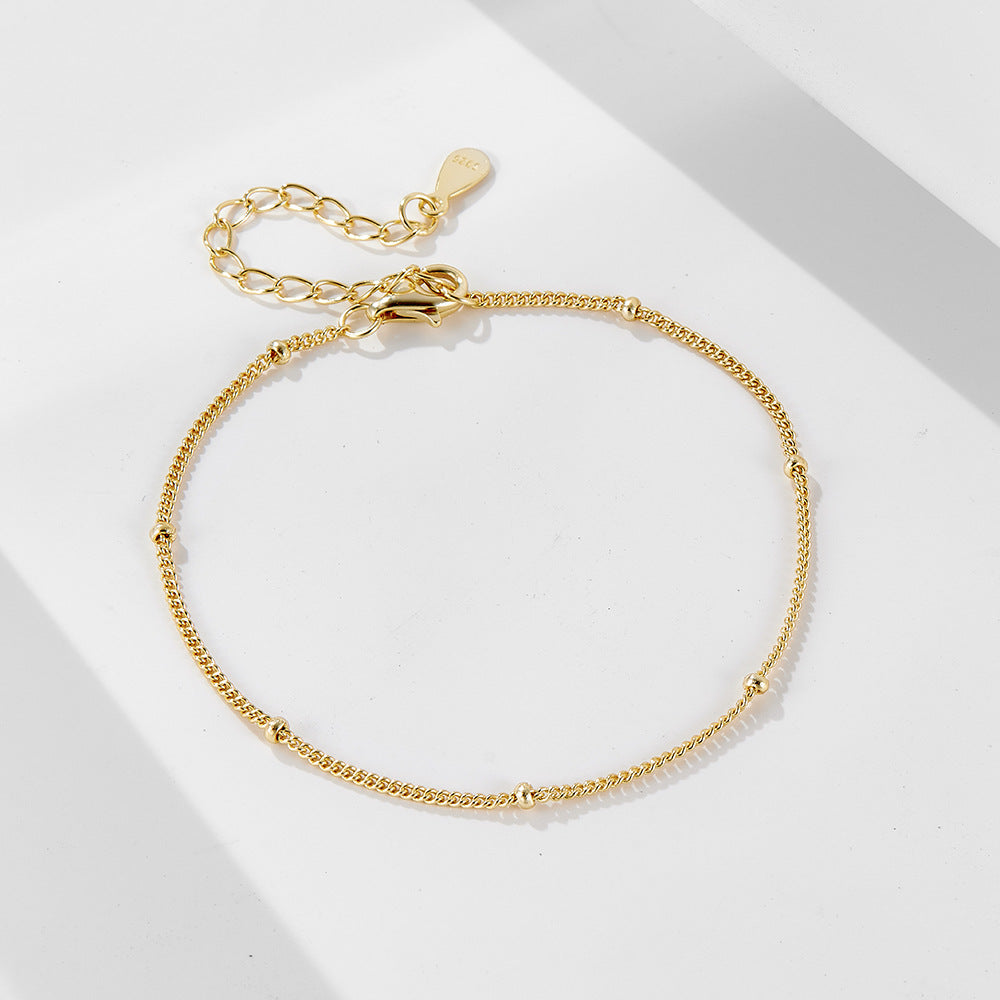 Bean Chain Small Ball Bracelet – image 4