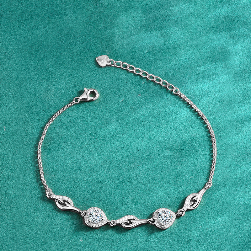 Butterfly Heart Moissanite Bracelet – wholesale moissanite jewelry
