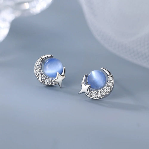 Cat Eye Stone Earrings
