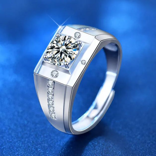 Cross Arrangement Moissanite Ring – wholesale moissanite rings