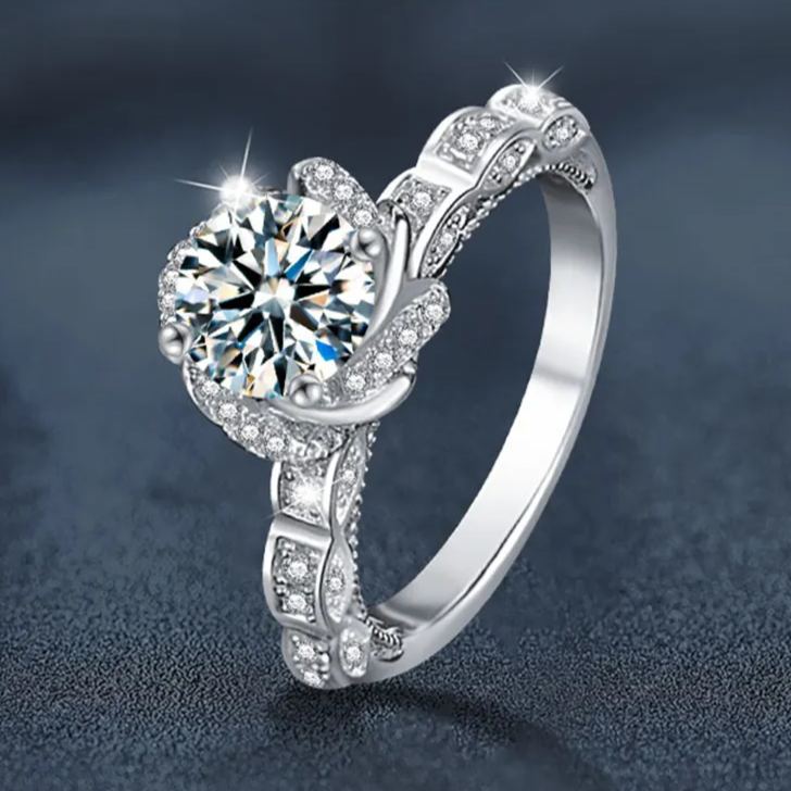 Crown Princess Moissanite Ring – wholesale moissanite rings